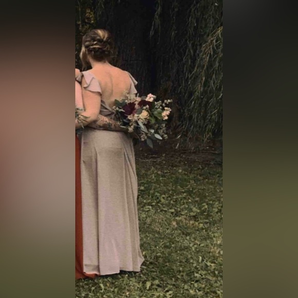 Azazie Everett
Dress Color: Taupe - Picture 5 of 6